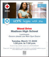 Madison High School Hosts Red Cross Blood Drive